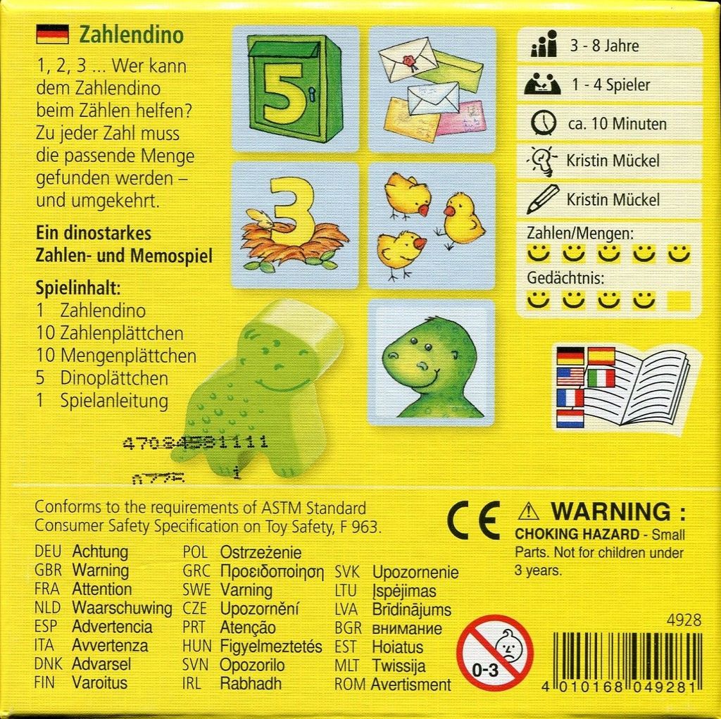 Visuel de dino des chiffres