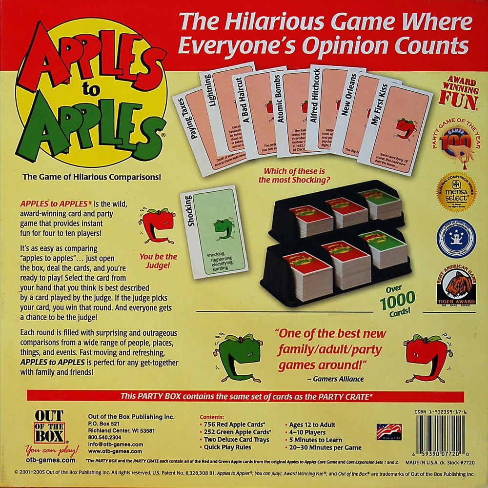 Visuel de Apples to Apples