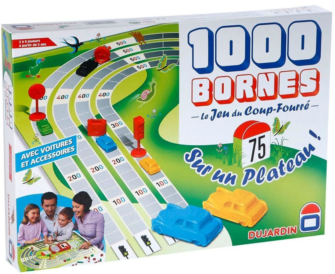 Mille Bornes sur un plateau